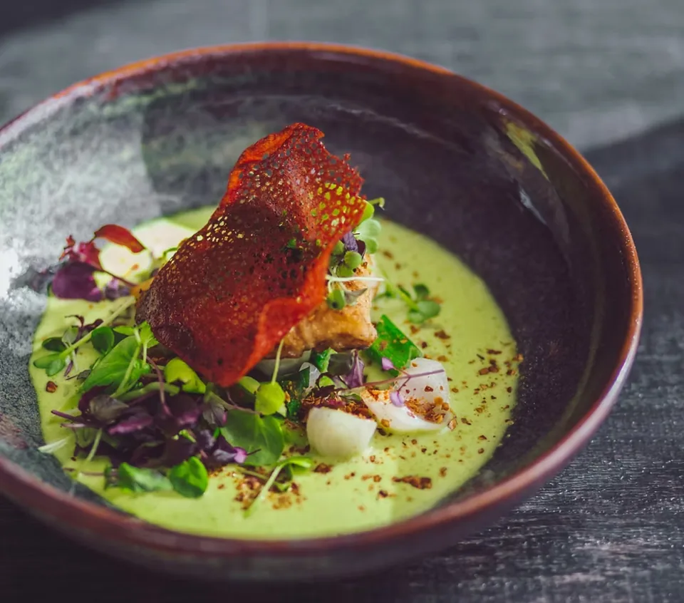 Basil Algarve plated dish